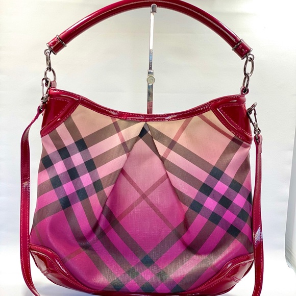 Burberry Handbags - Huge BURBERRY Raspberry Nova Pop Degrade Craigwell